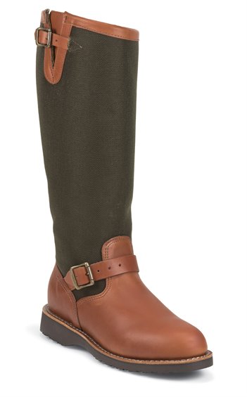 23913 Descaro Pull on snake boots - wide fit EW