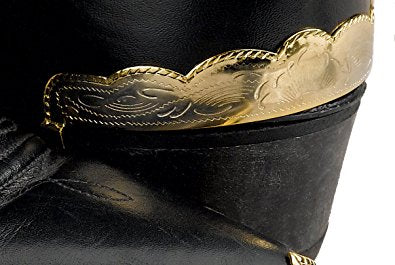 Men's Brass Scalloped Heel Guard WX-37