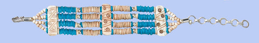 Genuine Bone Bracelet - Turquoise BR-15