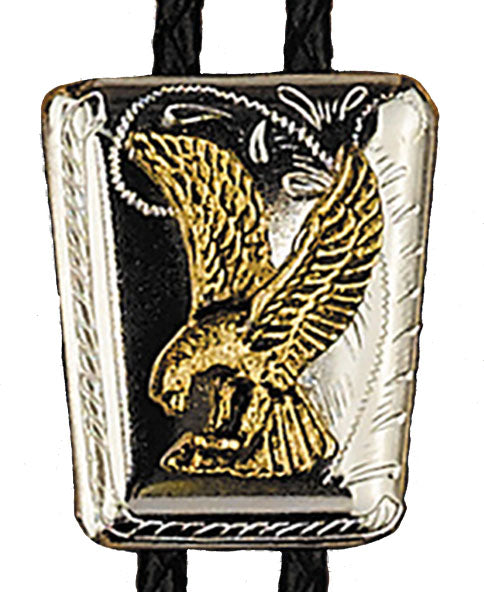 BT-303 Eagle on Shield -  Bolo Tie