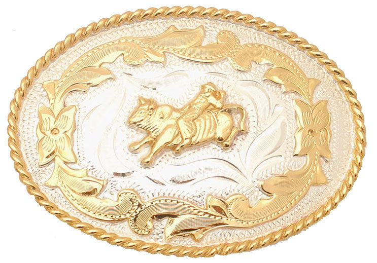 Small Bullrider Silver Horse head Buckle