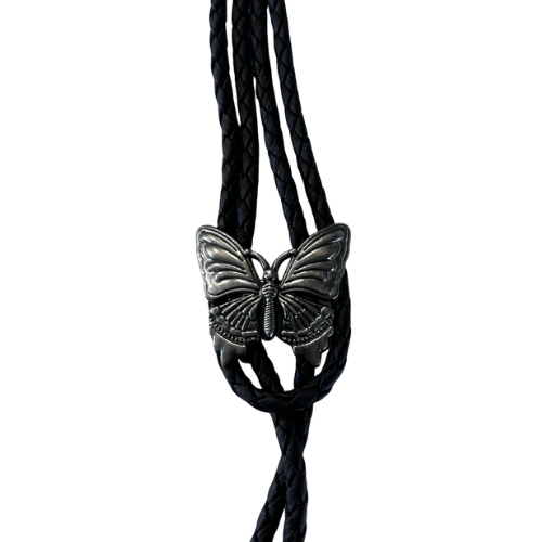 BT-046 Butterfly Bolo Tie Black