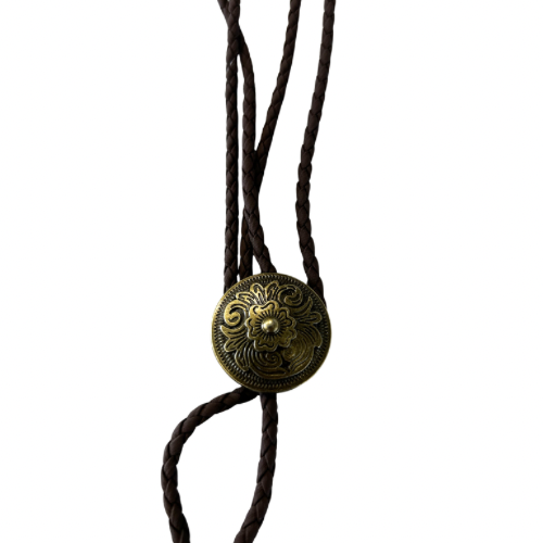 BT-061 Round Flower Shield brown cord