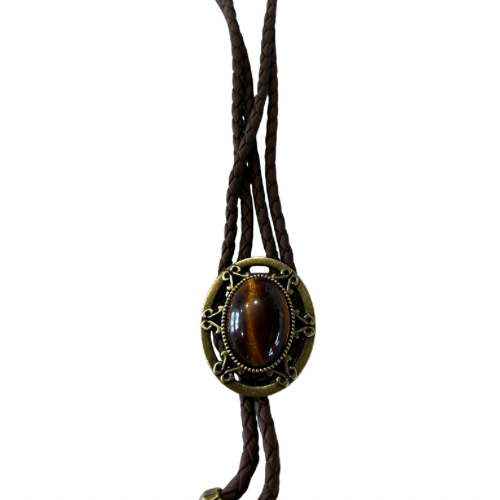 BT-062 Oval Amber brown cord