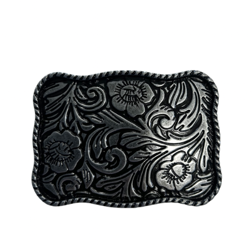 Rectangle Flower Pewter