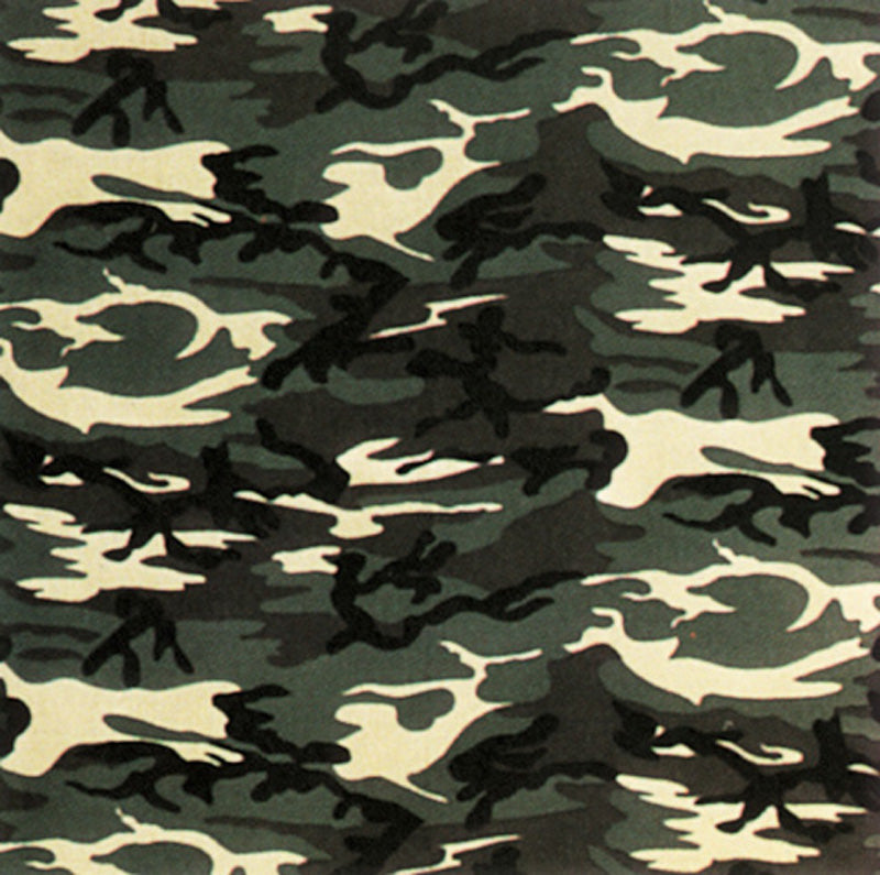 Camouflage Bandannas, 100% cotton, Made in USA
