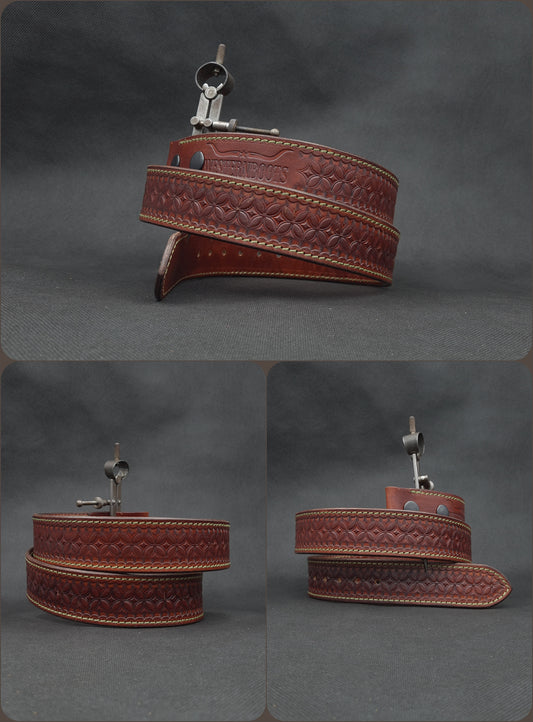 Red Sand Basket Weave Tooling - 4cm wide